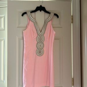 Lilly Pulitzer Light Pink Shift Dress Sz 6 Euc